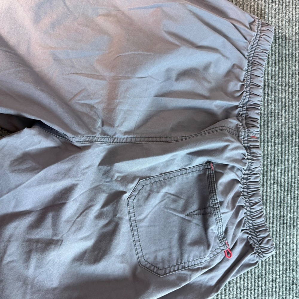 Spread Good Womens Grey Scrub Pants Large Drawstring Cargo Pockets Workwear - Picture 8 of 11